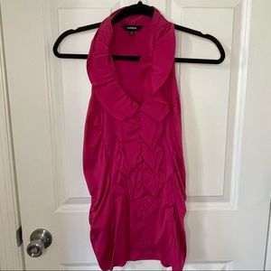 Pink Express ruffled shirt